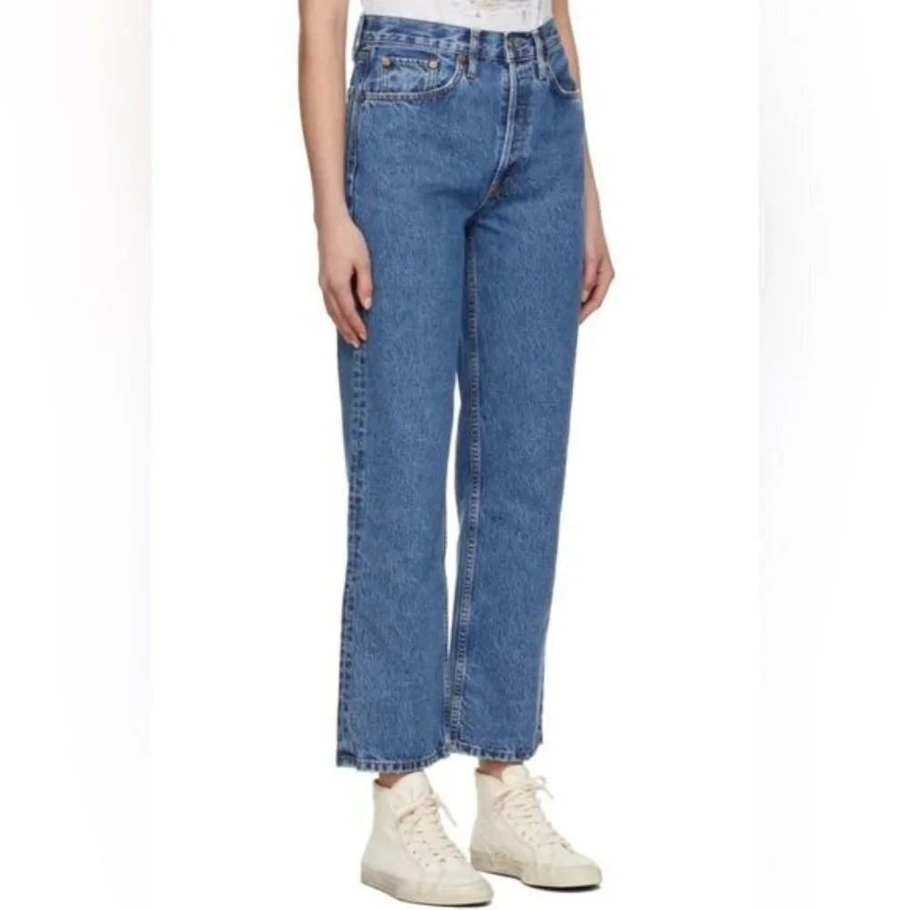 Re/done button fly straight leg jeans 28 nwot 90s jeans